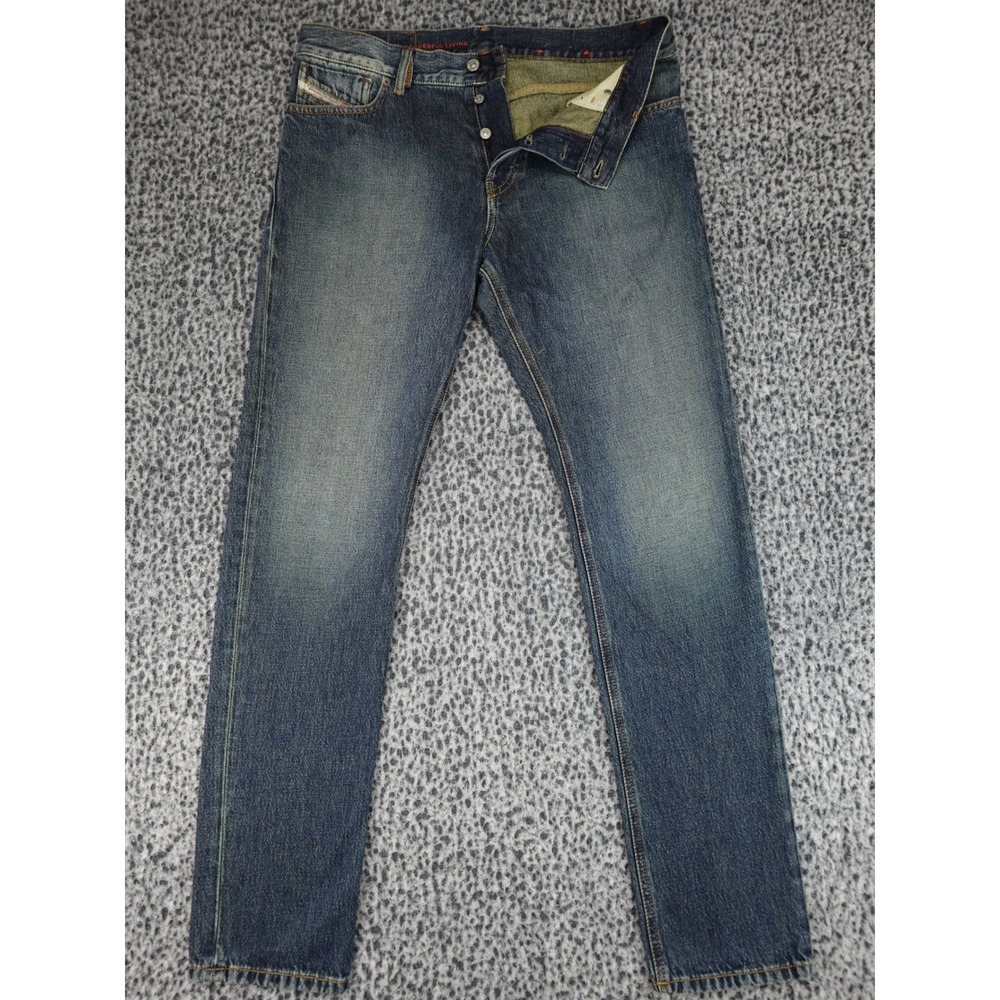 Diesel 1995 Straight Leg Jeans Mens 33 Blue Medium Wash Button Fly A03568